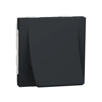 Твърда вразка-2м. антрацит Cable outlet 2modules