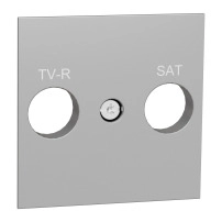 Капак за New unica TVFMSAT розетка, 2 модула, алуминий