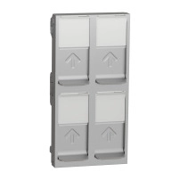 Капачка за New unica RJ45, 4xKeystoneSystimax, 4M, алуминий
