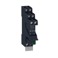 Интерфейс реле с основа, предварително сглобено, Harmony, 8A, 2CO, с LED, 12V DC