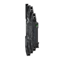 SCHNEIDER ELECTRIC Slim interface relay, pre assembled, 6A, 1CO, with LED, spring terminals, 24V AC/DC