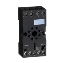 SCHNEIDER ELECTRIC Socket, mixed contact, 10A, 250V, octal connector, for RUMC2 relays