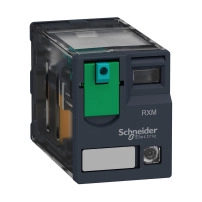 SCHNEIDER ELECTRIC Relay 12A, 2CO, with LED, lockable test button, 12V DC
