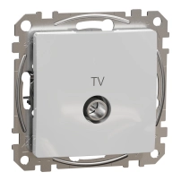 TV connector intermediate 10dB, Sedna, aluminium