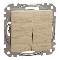 2-circuits switch 10AX Wood Birch impr