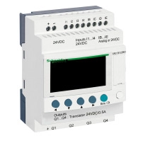 SCHNEIDER ELECTRIC Compact smart relay Zelio Logic - 12 I/O, 24V DC, clock, display