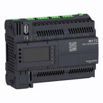 SCHNEIDER ELECTRIC Controller, Modicon M171/M172/M173, performance, display, 28 IO, Ethernet, isolated