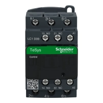 SCHNEIDER ELECTRIC Contactor, 3P(3 NO), AC-3/AC-3e, 0-440V, 12A, 24VDC low consumption coil