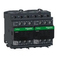 SCHNEIDER ELECTRIC Reversing contactor - 3P(3 NO), AC-3, <=440V 9A, 24 V low consumption DC coil
