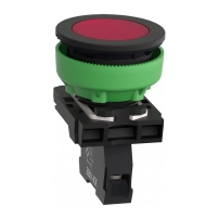 SCHNEIDER ELECTRIC Single foot switch, without cover, plastic, black, 1NC+1NO, IP43