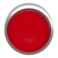 SCHNEIDER ELECTRIC Illuminated push button head, metal, flush, orange, 22mm, spring return