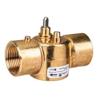 Erie Zone Valve, 2-Way, PN16, DN25 (1"), Rp Thread, Kvs 6.9 m?/h (Cv 8.0), Pop-Top Actuator Connection, Brass Body