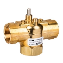 Erie Zone Valve, 3-Way, PN16, DN20 (3/4"), Rp Thread, Kvs 2.6 m?/h (Cv 3.0), Pop-Top Actuator Connection, Brass Body