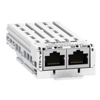 SCHNEIDER ELECTRIC Communication module EtherNet IP ModbusTCP MultiDrive Link, 10/100Mbps, 2xRJ45