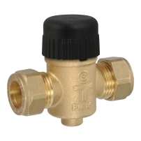 VZ208C Zone Valve, 2-Way, PN16, DN15, 15 mm O/D Compression, Kvs 1.0 m?/h, 2.5 mm Stroke.