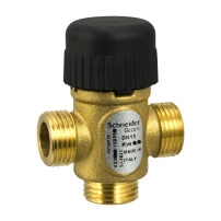 VZ308E Zone Valve, 3-Way, PN16, DN15, G1/2 External Thread, Kvs 0.25 m?/h, 2.5 mm Stroke.
