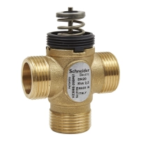 VZ308E Zone Valve, 3-Way, PN16, DN20, G3/4 External Thread, Kvs 2.5 m?/h, 2.5 mm Stroke.