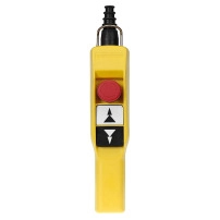 SCHNEIDER ELECTRIC Pendant control station, pistol grip, 2 push buttons with 2NO, 1 emerg. stop NC