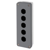 SCHNEIDER ELECTRIC Empty control station, dark grey, 5 cut outs, 22mm