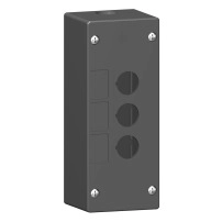 SCHNEIDER ELECTRIC Empty control station, severe environments, black-3 cut-outs, 3 vertical openings
