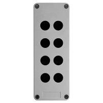 Pendant plastic yellow 8 hole 22mm