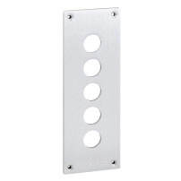 Drilled plate metal 5 cut outs 72x204mm