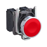 SCHNEIDER ELECTRIC Бутон червен PUSHBUTTON, RED, 1NO 1NC CONTACT