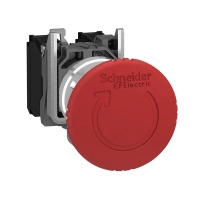 SCHNEIDER ELECTRIC Red Emergency stop Ø22 - mushroom head Ø40, turn to release, ATEX