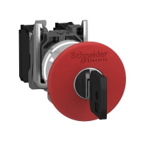 E.stop PB metal red mushr key ATEX