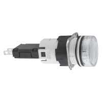 Pilot Light plast round white LED 12V