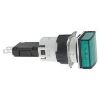 SQUARE PILOT LIGHT DIAM 16 IP 65 GREEN I