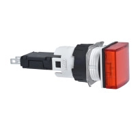 Pilot Light plast square red LED 12V