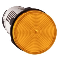 SCHNEIDER ELECTRIC Monolithic pilot light, plastic, orange, 22mm, integral LED, 230-240V AC