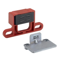 Guard retaining device for plastic limit