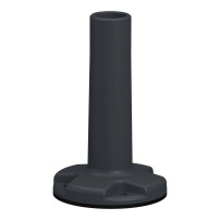 Plastic Fixing Plate with Pole in grey