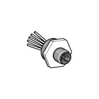 4 WIRES PLASTIC M12/PG13 SOCKET