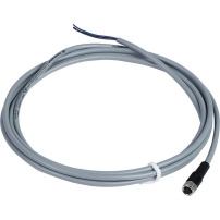 PRE WIRED CONNECTOR, PVC, FEMALE, M8, 3