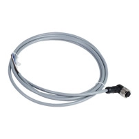 PRE WIRED CONNECTOR, PVC, FEMALE, M12, 4