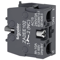 SCHNEIDER ELECTRIC Single contact block for head Ø22, 1 NC