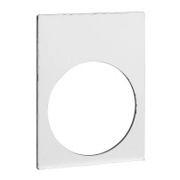 LEGEND PLATE PLASTIC WHITE 22MM