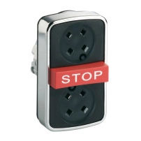 METAL DOUBLE HEADED PB RED STOP