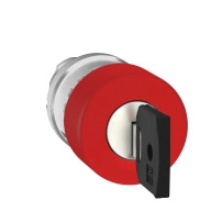 SCHNEIDER ELECTRIC Emergency stop head, red mushroom 30mm, 22mm, trigger latching key release