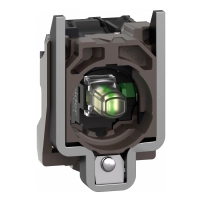 SCHNEIDER ELECTRIC Complete body contact assembly and light block, LED, 1NO, 110-120VAC