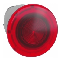SCHNEIDER ELECTRIC Head for illuminated push button, red mushroom 40mm, 22mm, LED, spring return