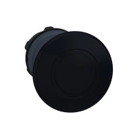Head PB plast black mushr 40mm push