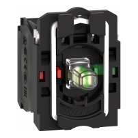 SCHNEIDER ELECTRIC Тяло за свет. бутон, LED, 1NO+1NC, 24V AC/DC