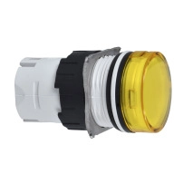 SCHNEIDER ELECTRIC Head for pilot light, yellow, 16mm, integral LED