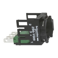 Comp PB/SS contact collar faston 2NO