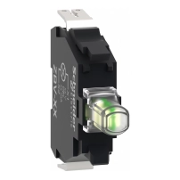 Светлинен блок, Harmony XB5, Harmony XB4, бял за глава O22 mm вграден LED 230...240 V бърз конектор
