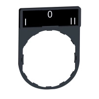 LEGEND HOLDER PLAS WHITE MARKED I-O-II